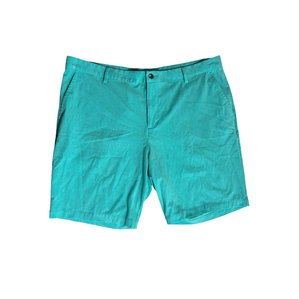 Adidas Mens Golf Shorts Size 42 Turquoise Blue Textured Performance Athletic